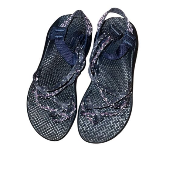 Chaco Blue and Purple Strappy Sandals Size 7 - Picture 2 of 8